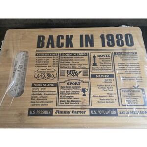 1980 Cutting Board 45th Birthday Gift for Women/Men New